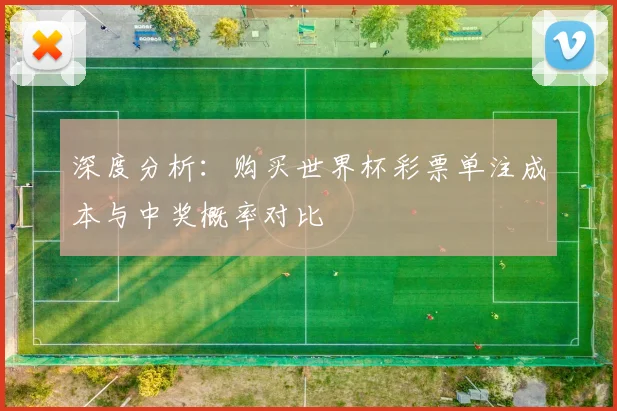 深度分析:购买世界杯彩票单注成本与中奖概率对比